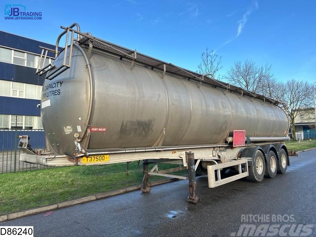 Menci Chemie 37100 liter RVS chemie tank, 1 Compartment Tanktrailer