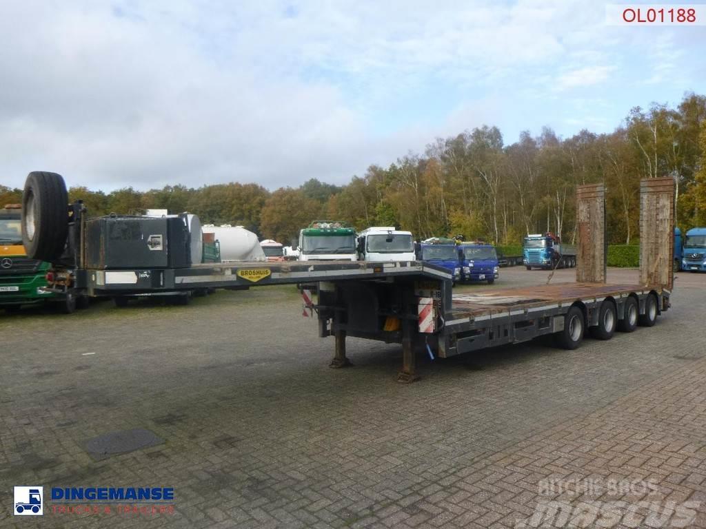 Broshuis 4-axle semi-lowbed trailer 71t + ramps + extendabl Låg lastande semi trailer
