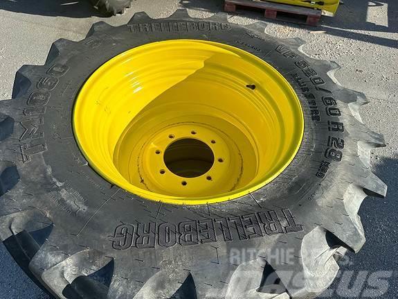 John Deere Hjul par: Trelleborg TM1060 520/60R28 JD gul 520 Däck, hjul och fälgar