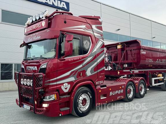 Scania R 730 A6x4NB Tipptrekker med 2020 mod Carnehl Tipp Dragbilar