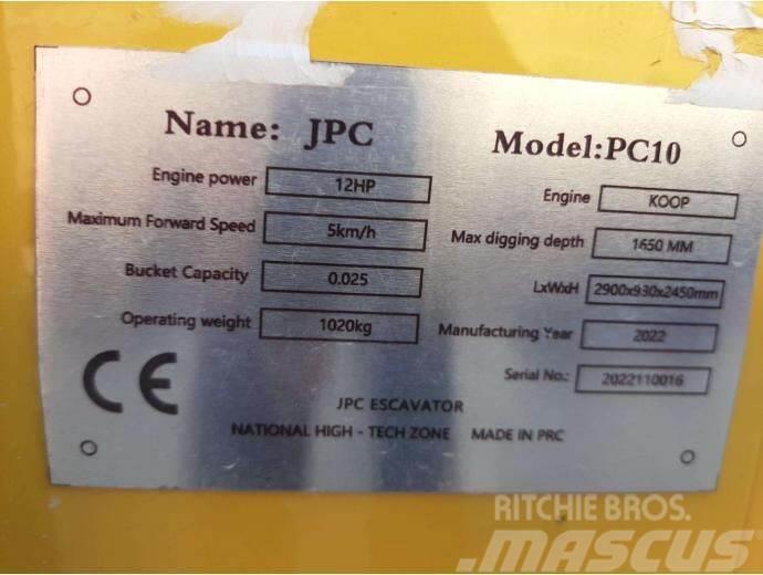 JPC PC-10 Minigrävare < 7t