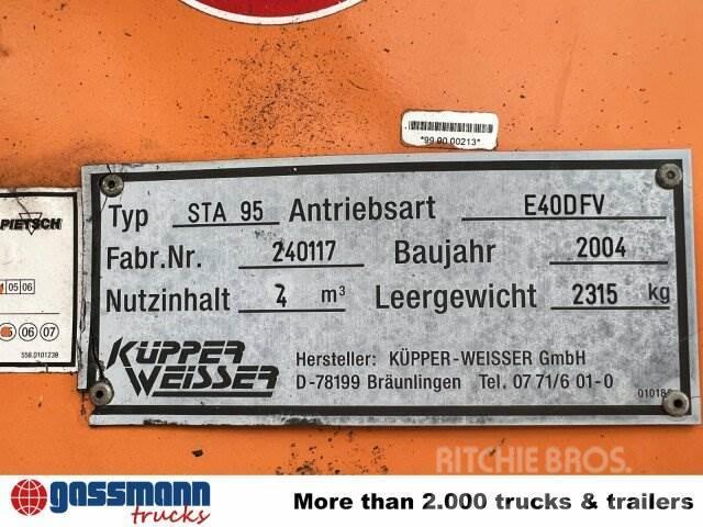 Küpper-Weisser STA 95 Salzstreuer auf Abrollrahmen, ca. 4m³ Övriga traktortillbehör