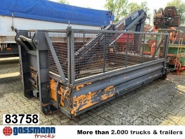 Meiller Abrollcontainer mit Kran Hiab 071 AW B3, ca. 10m³ Specialcontainers