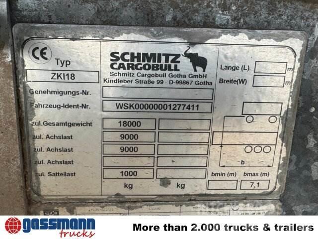 Schmitz ZKI 18-4.9, Stahlbordwände ca. 10m³, Rahmen Tippsläp