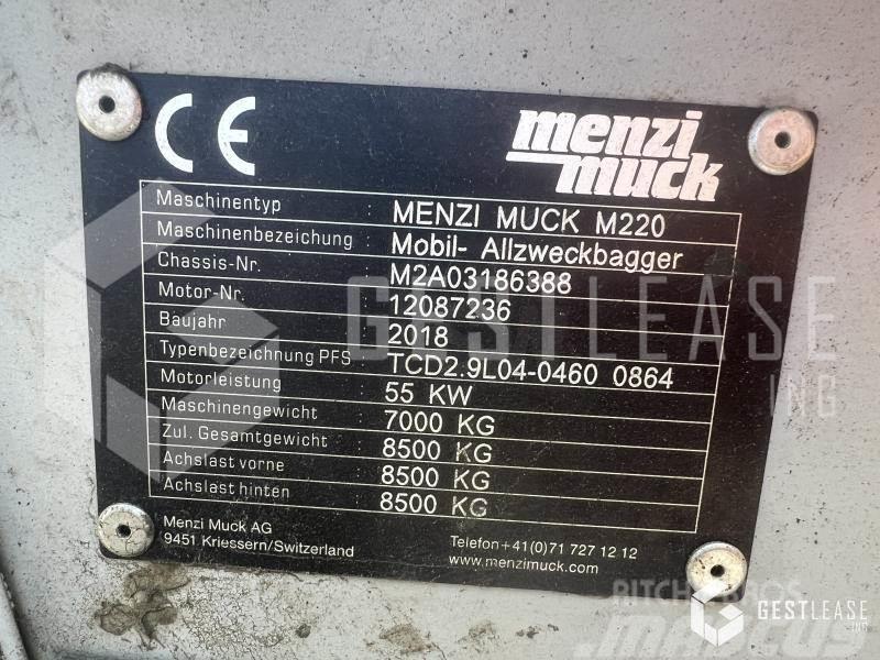 Menzi Muck M220 Specialgrävmaskiner