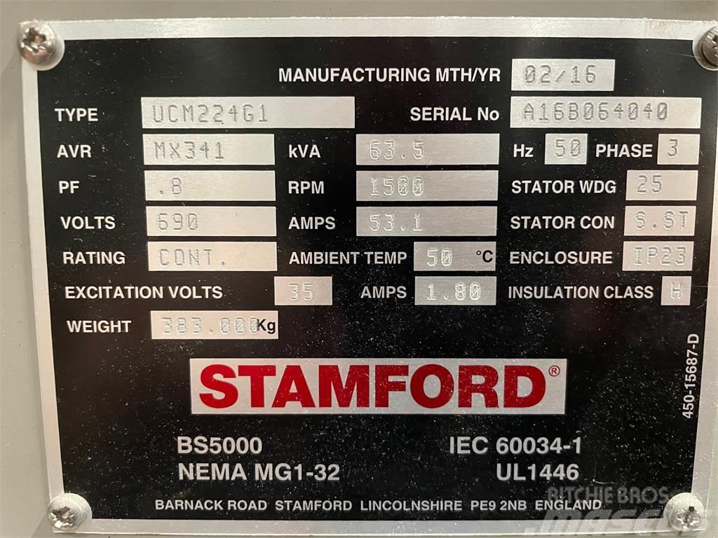  63.5 kva Stamford UCM224G1 generator (løs) Övriga generatorer