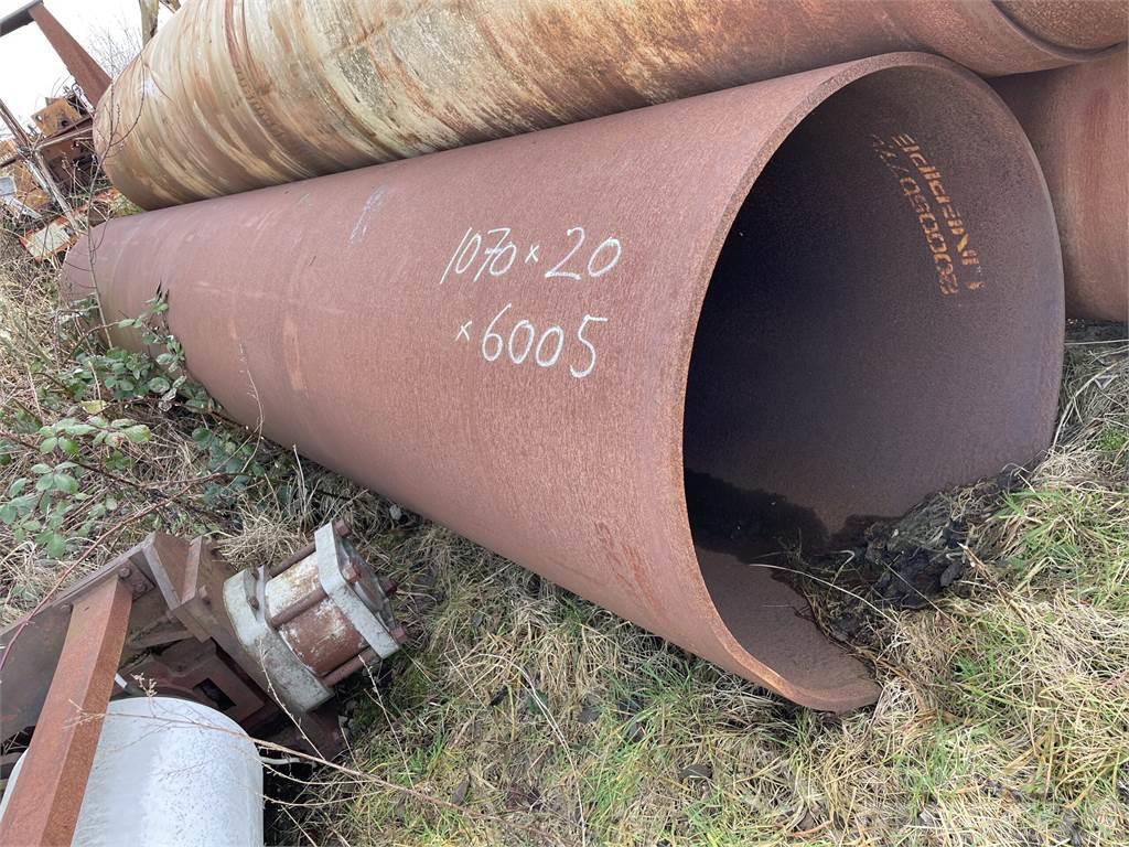  Stålrør ø1070x20x6005 mm Pipeline-utrustning