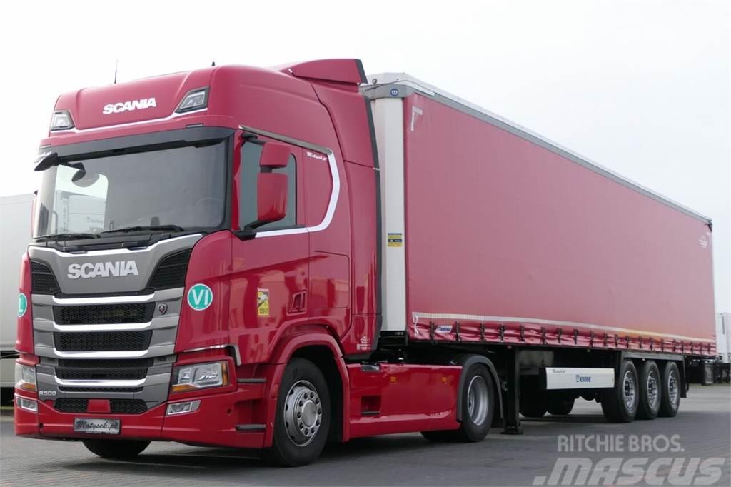 Scania R 500 / I-PARK COOL / NAVI / RETARDER + KRONE / CU Dragbilar