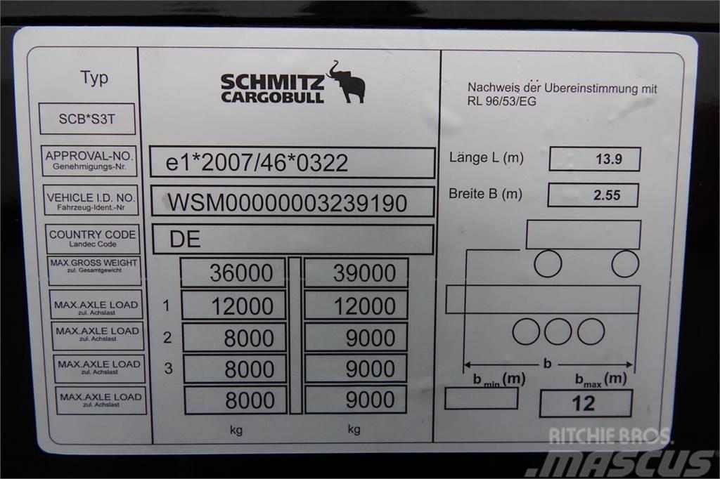 Schmitz Cargobull SCHMITZ FIRANKA VARIOS / PODNOSZONY DACH / STANDAR Kapelltrailer
