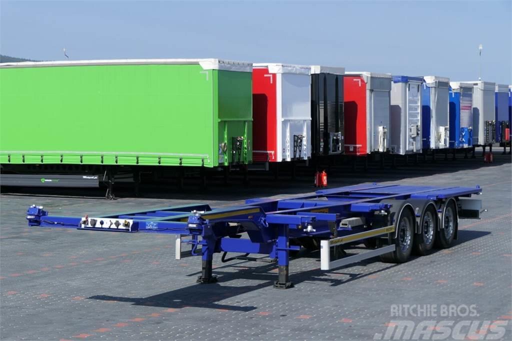 Wielton CHASISS / FOR CONTAINERS / LIFTED AXLE / SAF / Chassi och upphängning