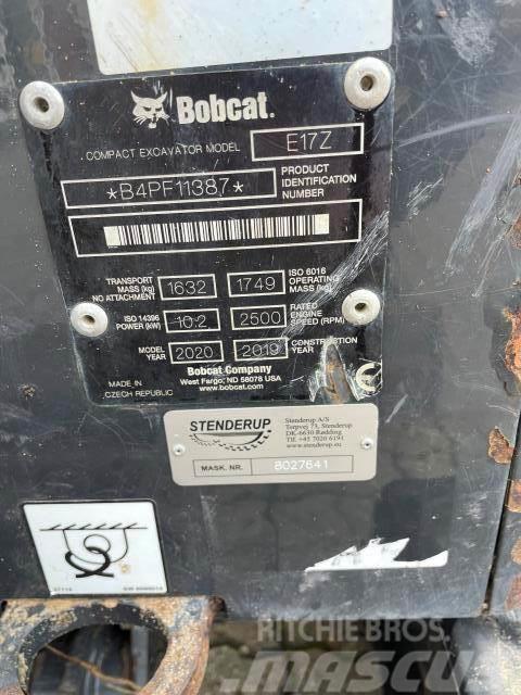 Bobcat E17Z Minigrävare < 7t