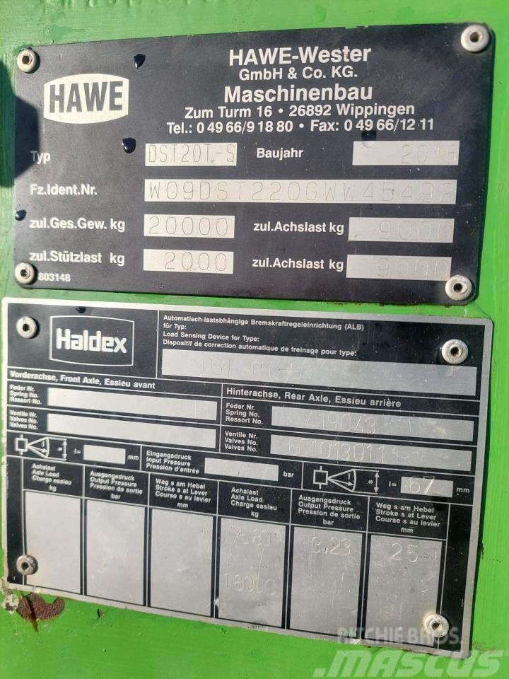 Hawe DST 20T - S Fast- och kletgödselspridare