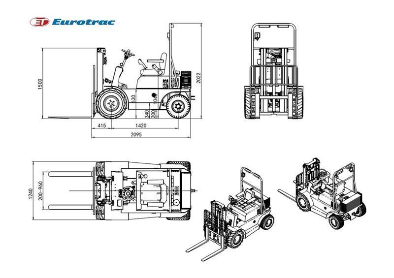  - - -  eurotrac  Agri 10 Dieselmotviktstruckar