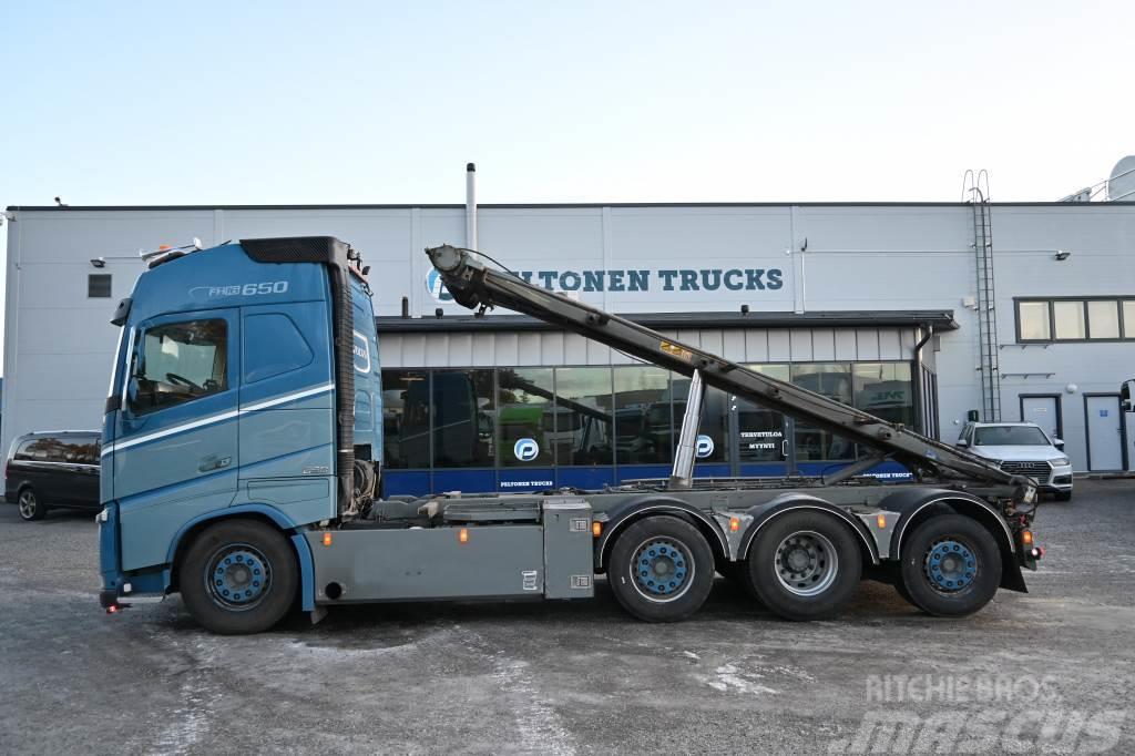Volvo FH650 8x2 euro 6 Lastväxlare med kabellift