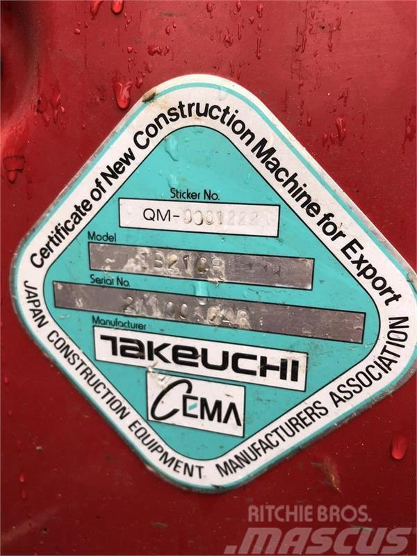 Takeuchi TB210R Minigrävare < 7t