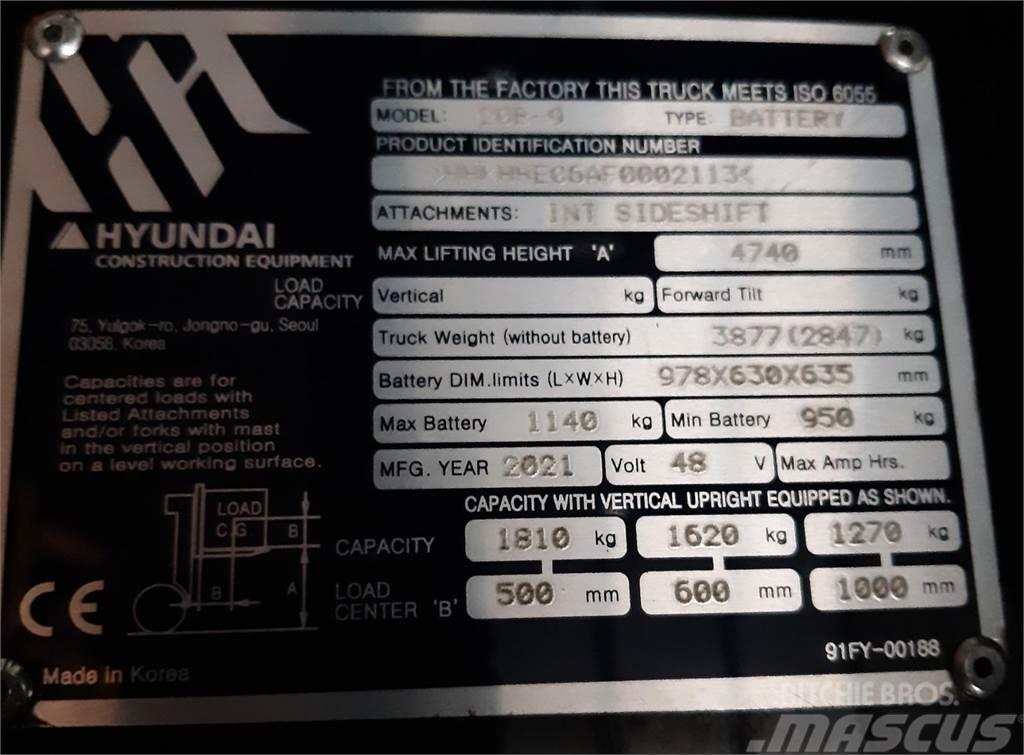 Hyundai 20B-9 TS470 Elmotviktstruckar