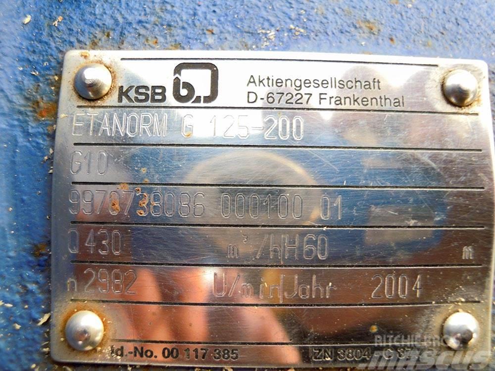 KSB ETANORM G 125-200 Vattenpumpar