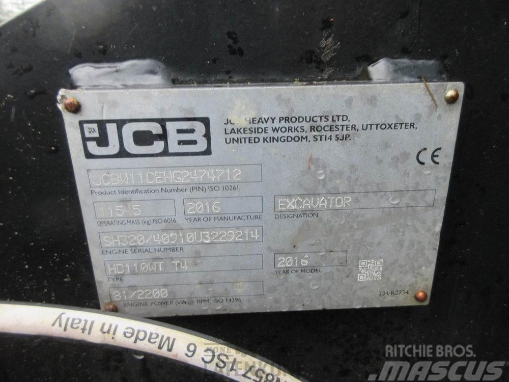 JCB Hydradig HD110W Amfibiska grävmaskiner