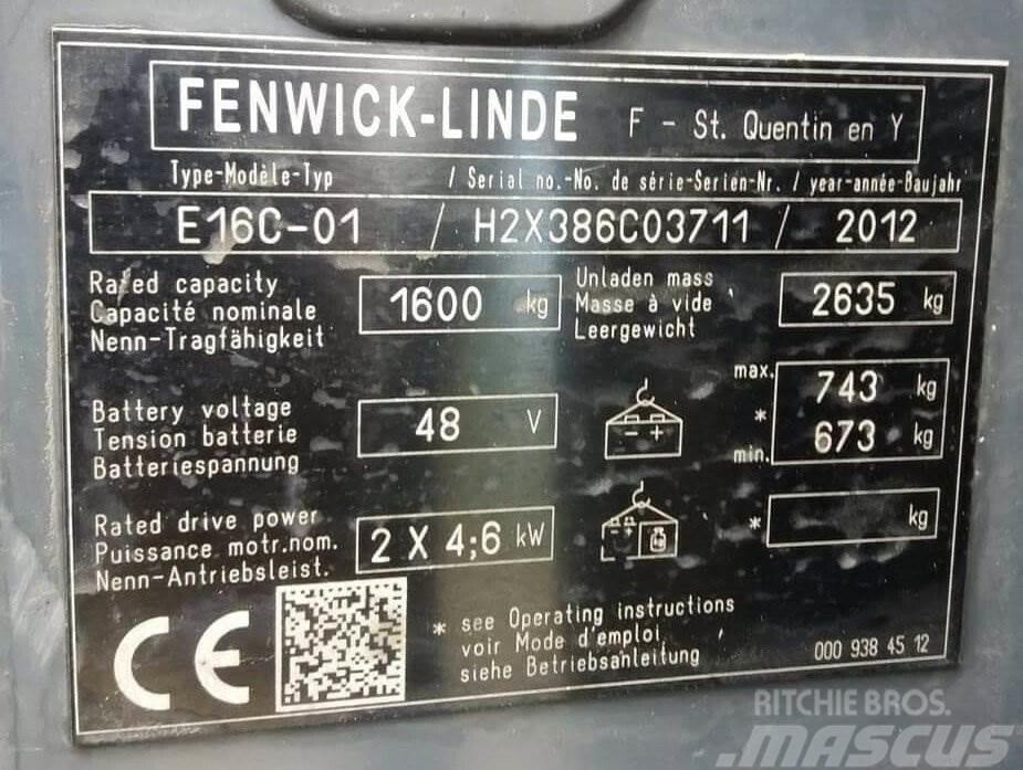 Fenwick E16C-01 Övriga motviktstruckar