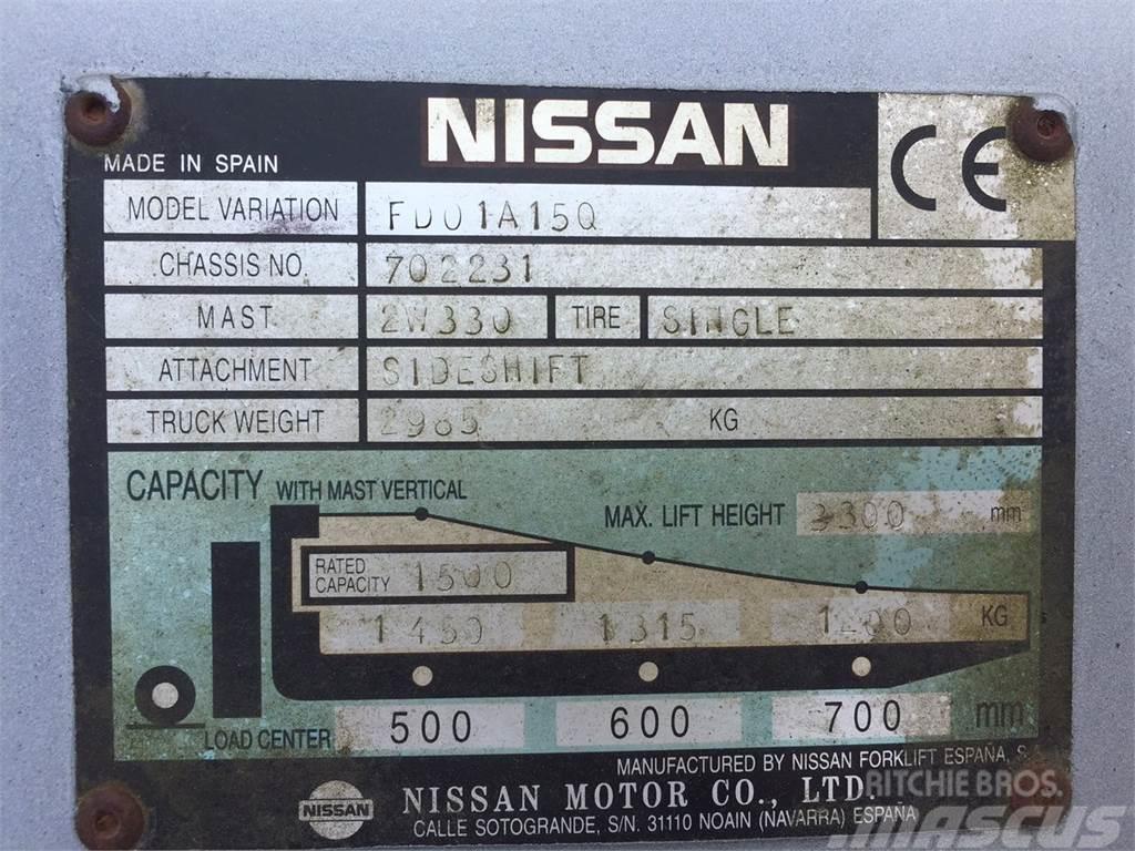 Nissan FD01A15Q Övriga motviktstruckar