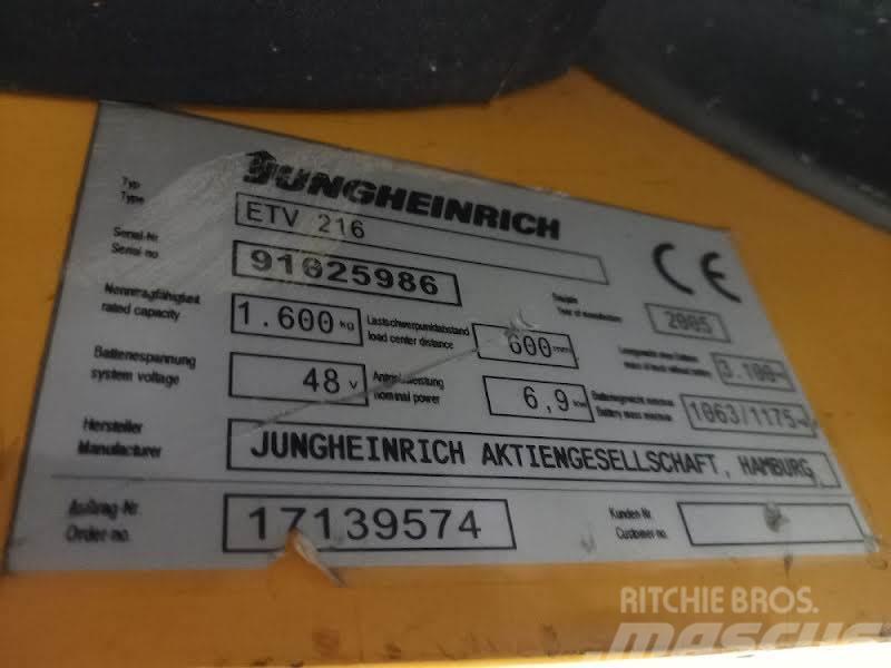 Jungheinrich ETV 216 Skjutstativtruck