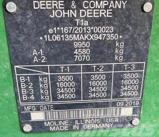 John Deere 6135M Traktorer