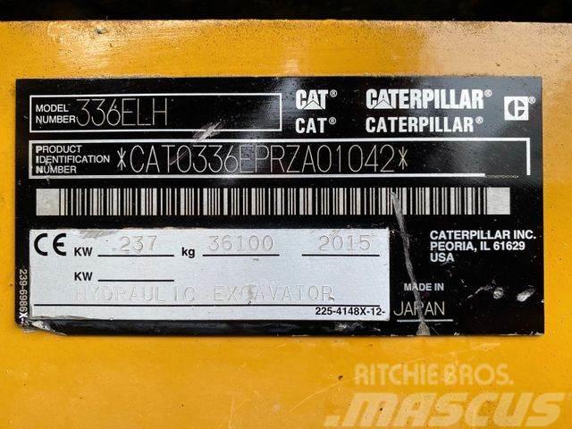CAT 336ELH **BJ2015 *9120H/SW/Hammer line*TOP Bandgrävare