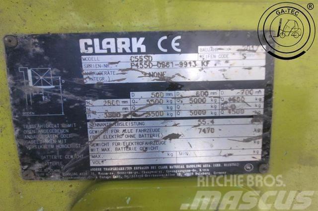 Clark C55SD Dieselmotviktstruckar