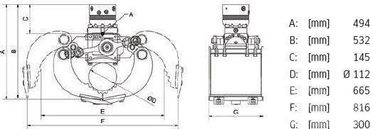 DMS SG2030 inkl. Rotator Sortiergreifer - NEU Gripar