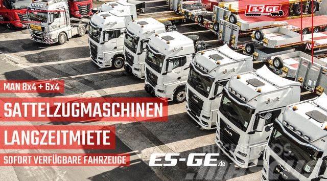 Es-ge 3-Achs Sattelanhänger -Bordwände - CV Låg lastande semi trailer