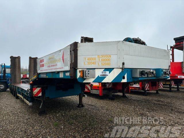 Goldhofer Tieflader / ausziehbar / zwangslenkung Låg lastande semi trailer