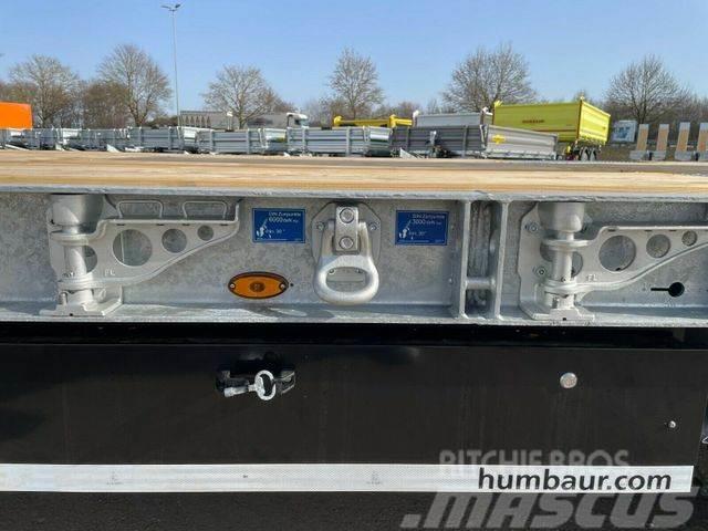 Humbaur 3-A-Tieflader Luftgef/3mPaket/Hydraulik/Verzinkt Maskintransporter
