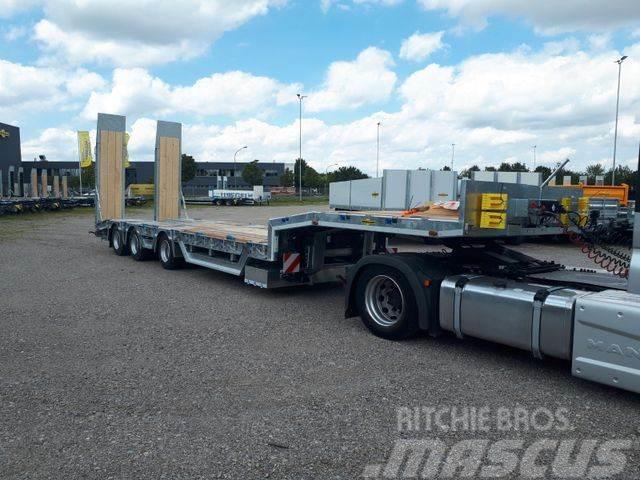 Humbaur 3-Achs-Auflieger-Radmulde/Lift+Lenkachs/verzinkt Låg lastande semi trailer