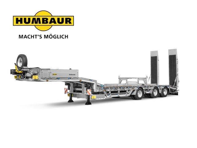 Humbaur 3-Achs-Sattelauflieger-Radmulden/Lifta./Verzinkt Låg lastande semi trailer
