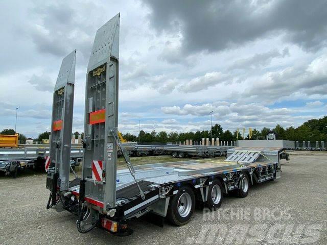 Humbaur 3-Achs-Sattelauflieger-Radmulden/Lifta./Verzinkt Låg lastande semi trailer