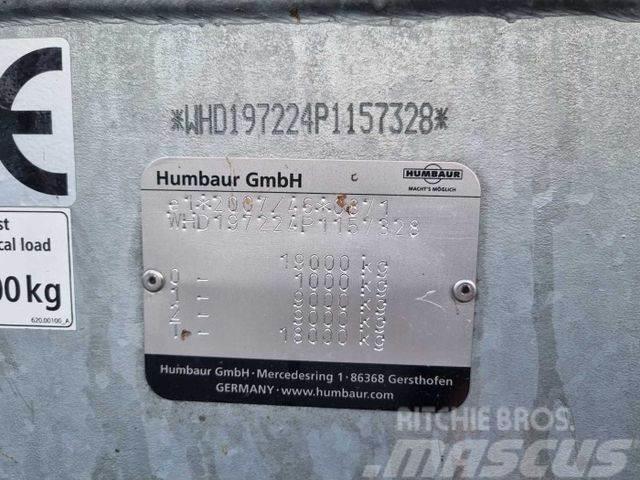 Humbaur HBTZ 197224 BS schräg mit Alu-Bordwände Maskintransporter