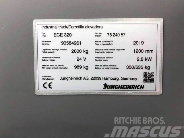 Jungheinrich ECE 320 - 2400MM GABELN - NUR 276 STD. Övriga