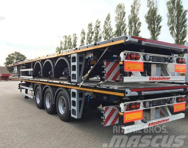 Kässbohrer Plateau 13.600 mm neu Låg lastande semi trailer