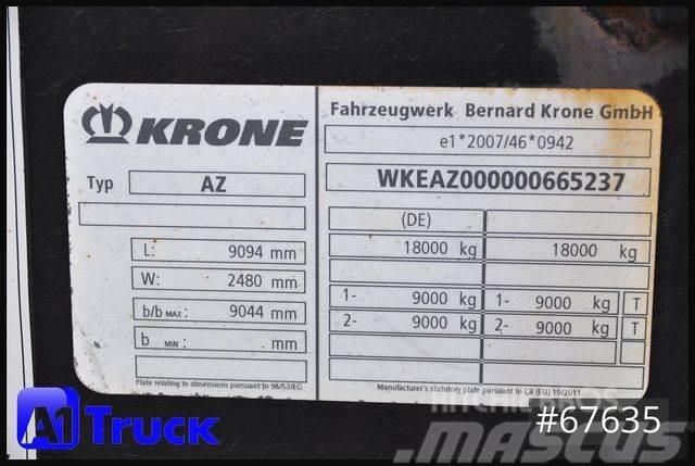 Krone AZ 18, Standard BDF, 1 Vorbesitzer, BPW Växelflak-/Containersläp