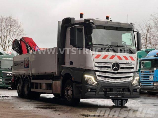 Mercedes-Benz Actros 2545 6x2 Lift-Lenk + HMF2320 Ladekran Flakbilar