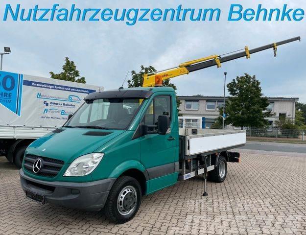 Mercedes-Benz Sprinter 519 CDI Pritsche / Hyva Kran 4,2m=600kg Flakbilar/Pickuper