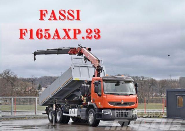 Renault Premium 370 *FASSI F165AXP.23 + FUNK/ 6x4 * TOP Kranbilar