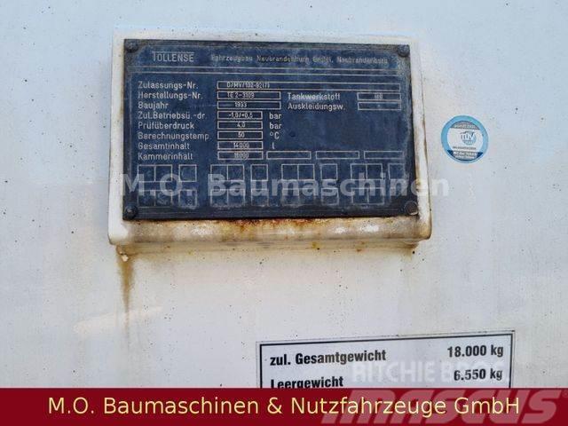  Saugwagenanhänger / Tollense TH 93 / 14.000 L Tanksläp