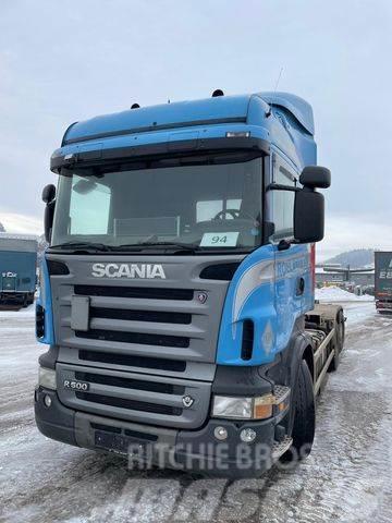 Scania R 500 V8 LB 6X2 MNA ABROLLER GELENKTEACHSE Lastväxlare/Krokbilar