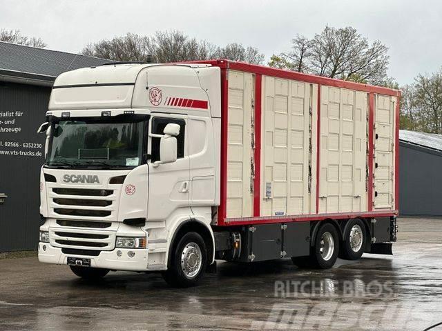Scania R490 EU6 6x2 4.Stock Menke m. Hubdach &amp; Tränke Djurtransporter
