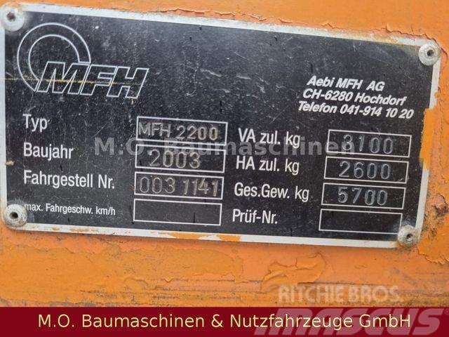 Schmidt AEBI Bougie MFH 2200 / Kehrmaschine / Sopmaskiner