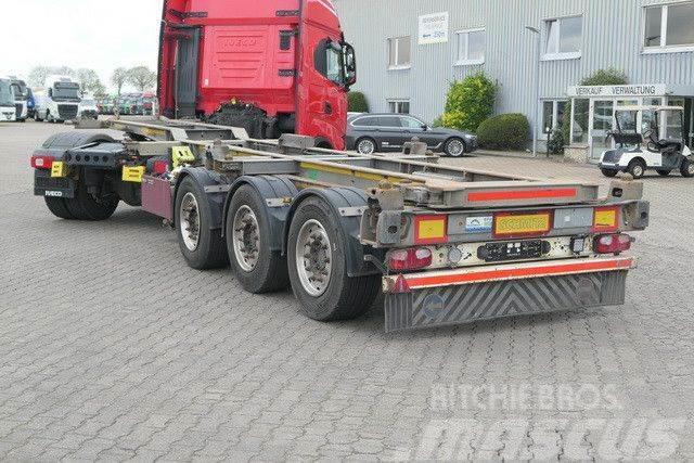 Schmitz Cargobull SCF 24 SLIDER, 2x20/1x30/1x40/1x45 Fuß Container Låg lastande semi trailer