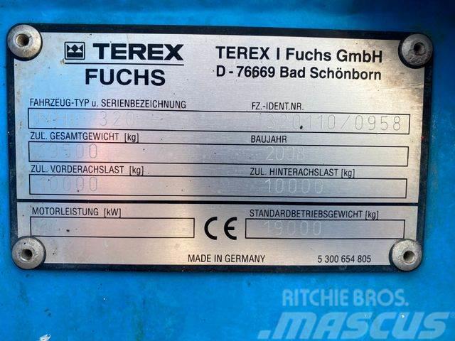 Terex Fuchs MHL 320 Umschlagbagger **BJ. 2008 * 7701H Hjulgrävare