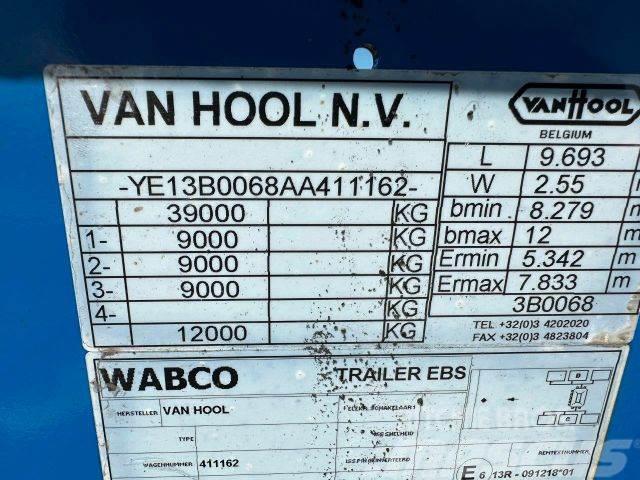 Van Hool LOWDECK for containers vin 162 Låg lastande semi trailer