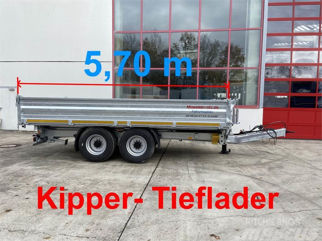 Möslein TTD 14 5,70 m 14 t Tandem- Kipper Tieflader 5,70 Tippsläp